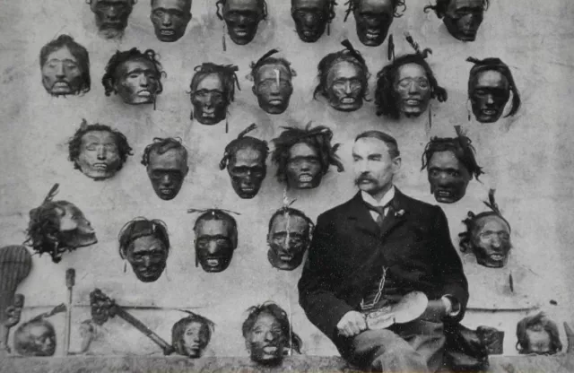 Antique Shrunken Head Photo 754b Oddleys Strange & Bizarre