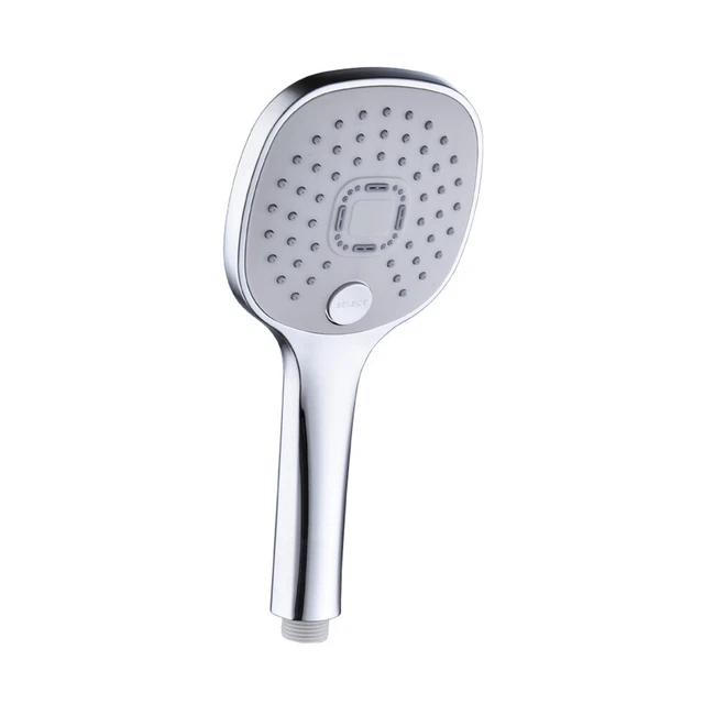 3 Modes Shower Head Bathroom Round Water Saving G1/2 Faucet Nozzle (White) FS2#