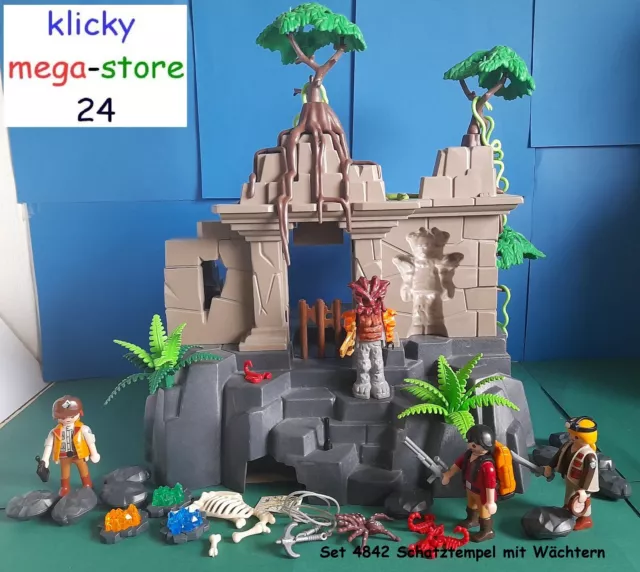 Playmobil Dschungel Set 4842 Schatztempel mit Wächter