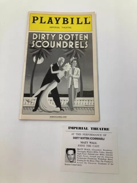 2005 Playbill Imperial Theatre John Lithgow in Dirty Rotten Scoundrels