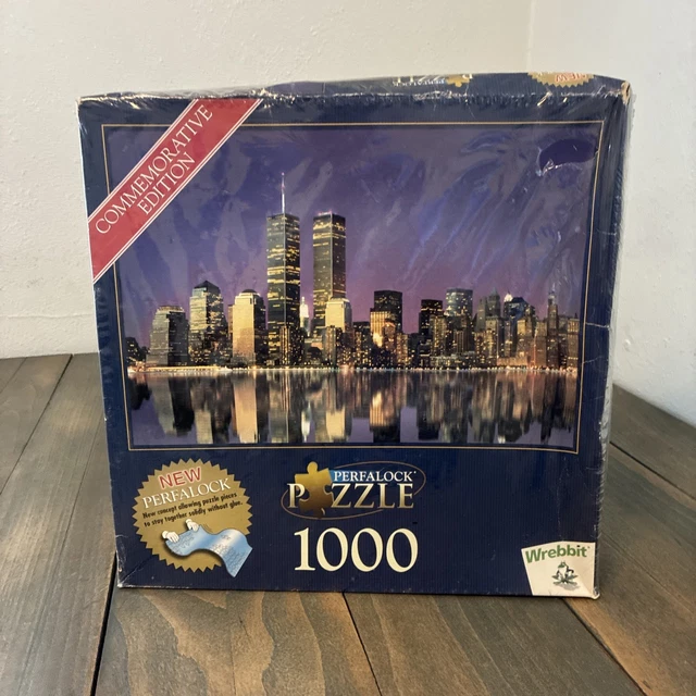 VINTAGE 2001 NEW York City Twin Towers Skyline Jigsaw Puzzle 1000 Pcs ...