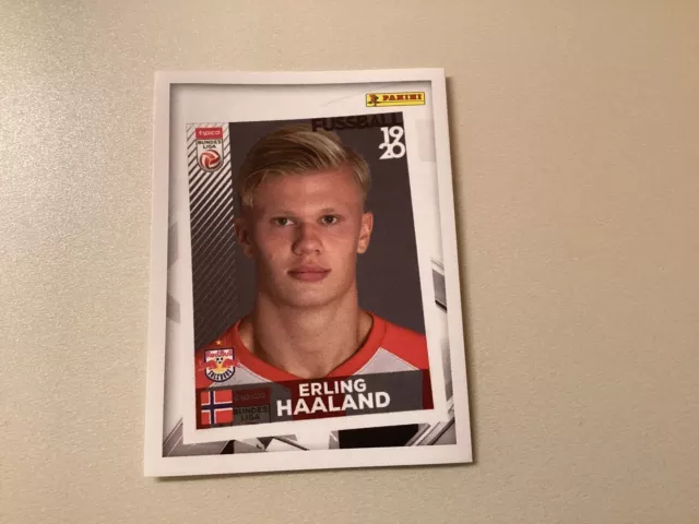 Erling Haaland Panini Football Austria Rookie RC Sticker #24 Salzburg Rare 2024