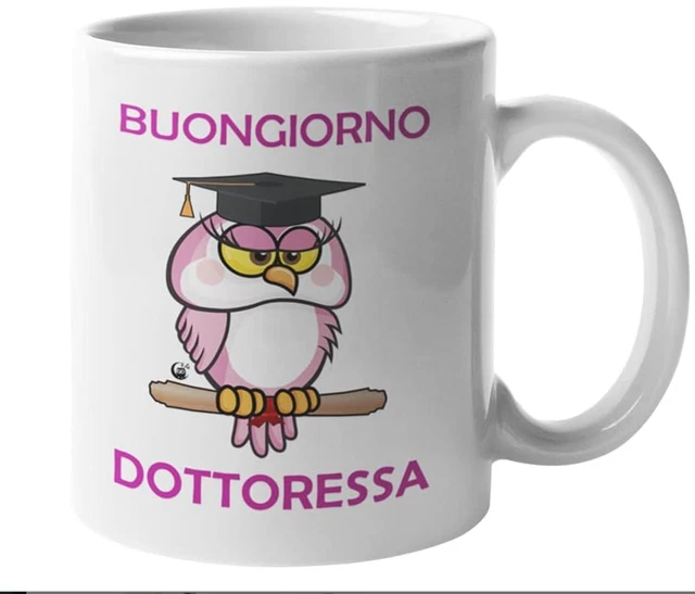 Caribu design Tazza personalizzata Laurea Donna - Idea Regalo per Neolaureata/Festa/Tesi di