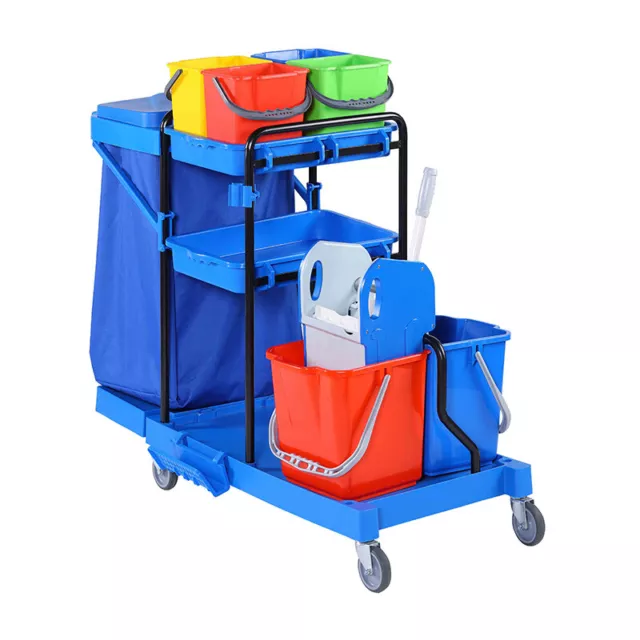 Mobile Housekeeping Cart - Streamline Cleaning Efficiency
