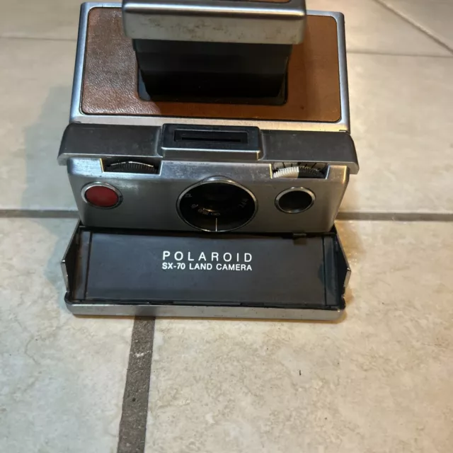 Vintage Polaroid SX-70 Alpha 1 Folding Land Camera Brown - Fully Tested!!!