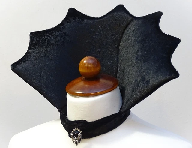 Colletto da vampiro nero con pipistrello ciondolo colletto gotico WGT Halloween