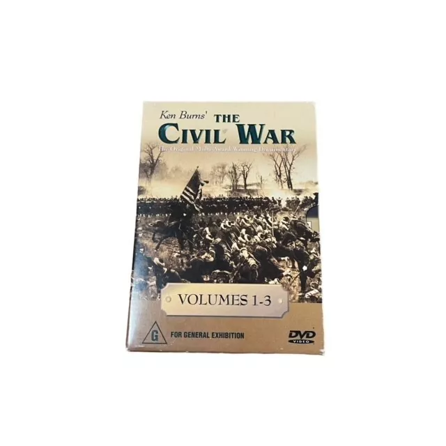 Ken Burns' The Civil War Volumes 1-3 DVD Documentary 3 Disc Set Region 4