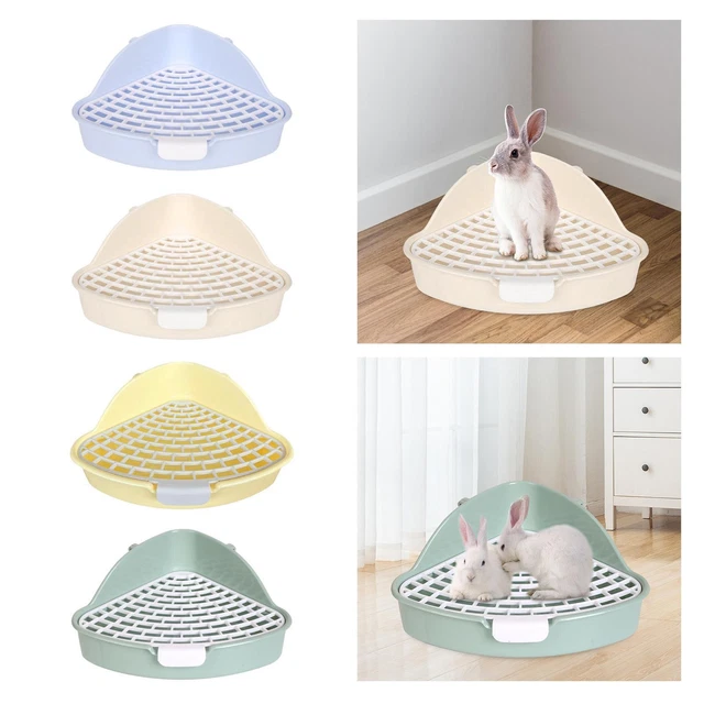 Boîte à litière pour lapin pot boîte à litière Triangle poêle pour