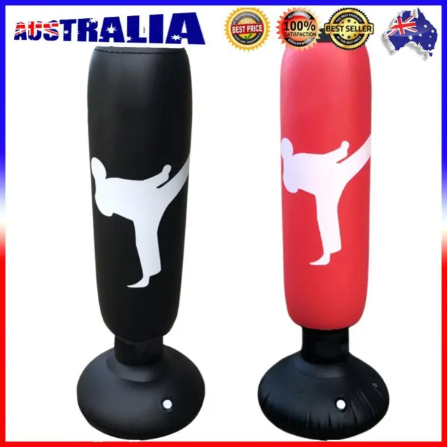 ❤ Inflatable Boxing Bag PVC Fight Column Punching Bag Fitness Stress Relief Tool