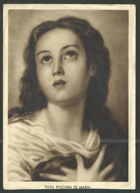 Postal antigua de la Virgen Inmaculada andachtsbild santino holy card santini