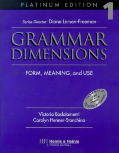 GRAMMAR DIMENSIONS 1 PLATINUM EDITION FORM MEANING AND By Victoria 