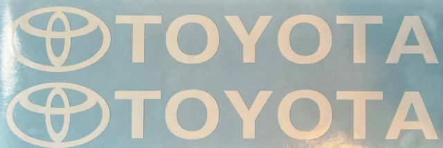 2X Toyota decal Car Sticker Cut Vinyl JDM Decorative Yaris Corolla RAV4 Supra
