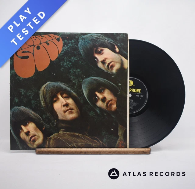 THE BEATLES RUBBER Soul 4 album mono disque vinyle PMC 1267 VG/VG