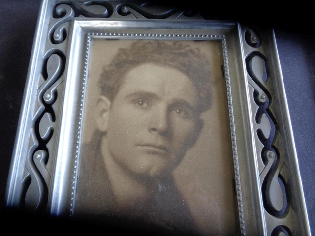 Antique Photograph – Frank Borzage – GORGEOUS METAL FRAME – HISTORIC PHOTO 2