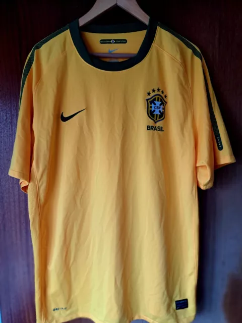 Brazil (Brasil) Nike Vintage 2010 Home Shirt Size XL