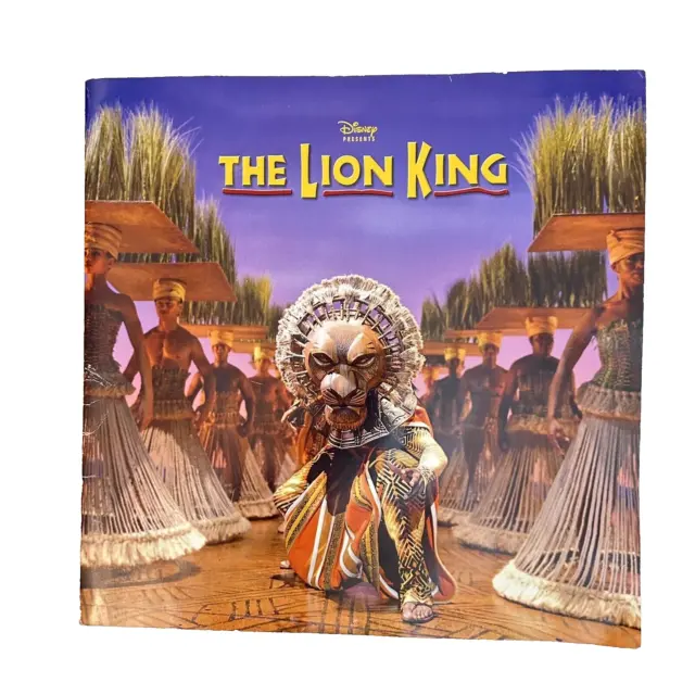 Disney Presents the Lion King Broadway Musical Program Book w/Insert (UK Tour)