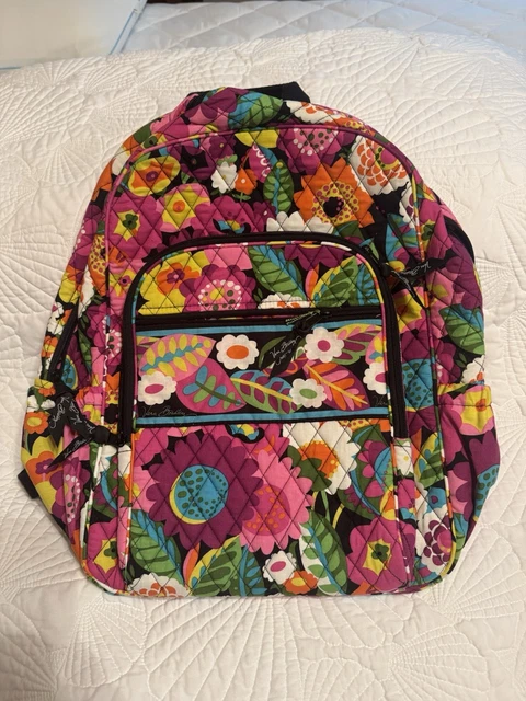 VERA BRADLEY RETIRED Limes Up Quilt Campus Backpack School  display picture 1