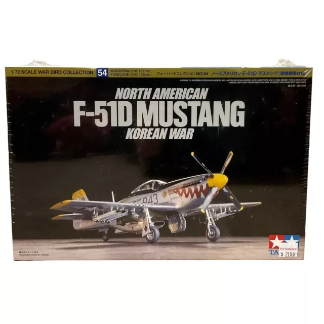 New North American F-51D Mustang Fighter Plane Model 1/72 Scale War Bird