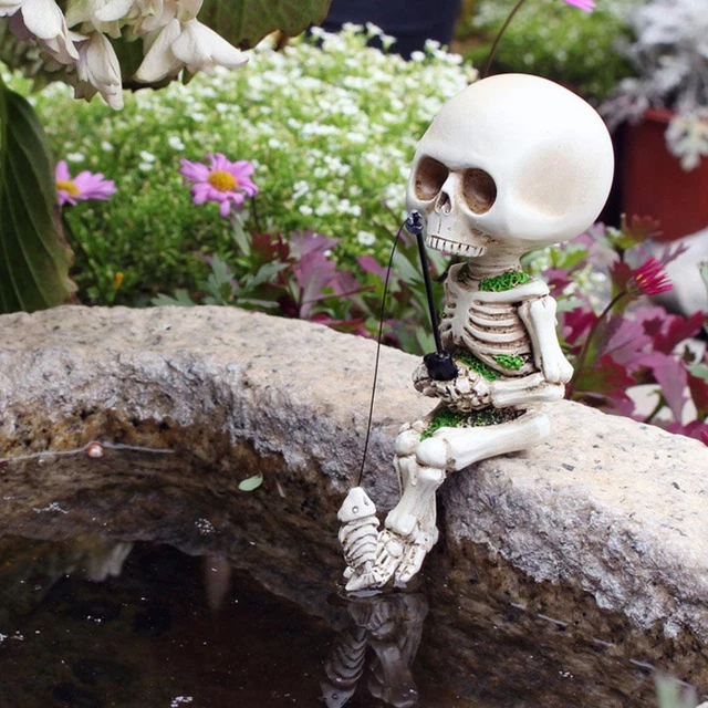 Small Skull Ornament Aquarium Decorations For Bonsai Decors AU Pond Potted S3Z5