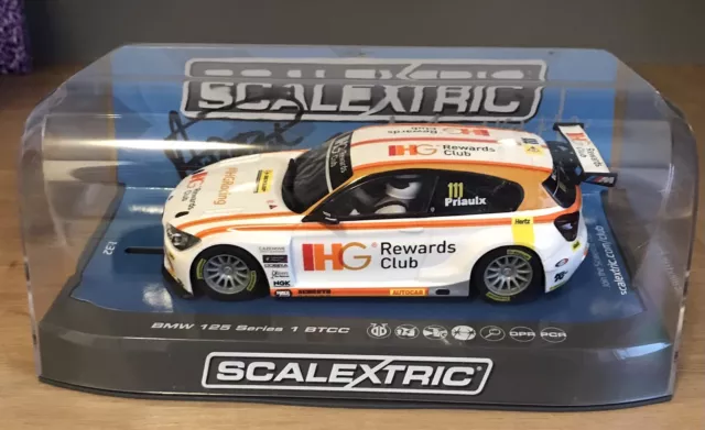 Scalextric BMW 125 Series 1 Slot Car Autograph Signed By Andy Prialux 2015 BNIB