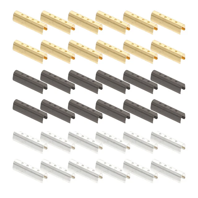 120 Pcs Lacets Sans Nœud Tête De Lacet Attaches À Griffes Métal