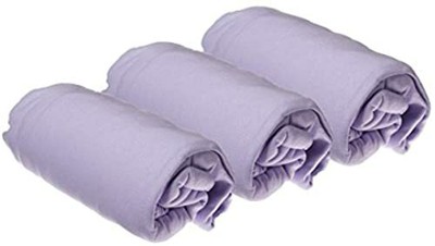 Lot de 3 Draps housse Bambou pour lit berceau 40x80-6 coloris disponibles Rose 