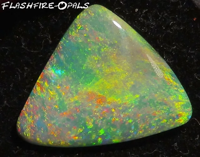 9,3 Carat Solide Edel-Black Opale Gemme Grün-gold-orange Video Flashfire-Opals