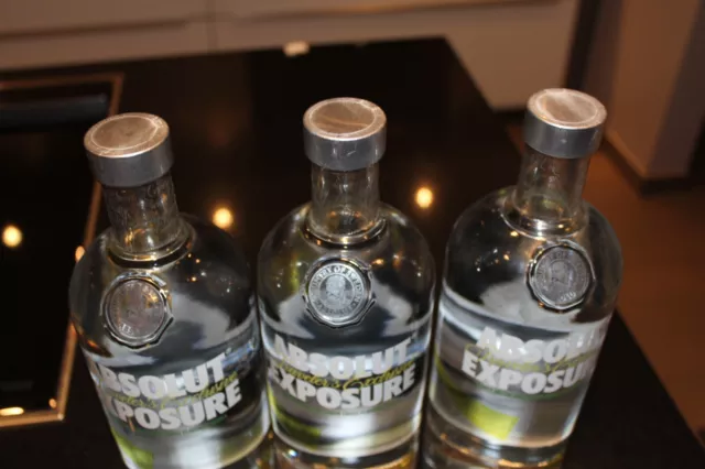 ++  Vodka Absolut " EXPOSURE SET  3 x  1 Liter   " Sammlerstücke ,  Neu   ++ 2
