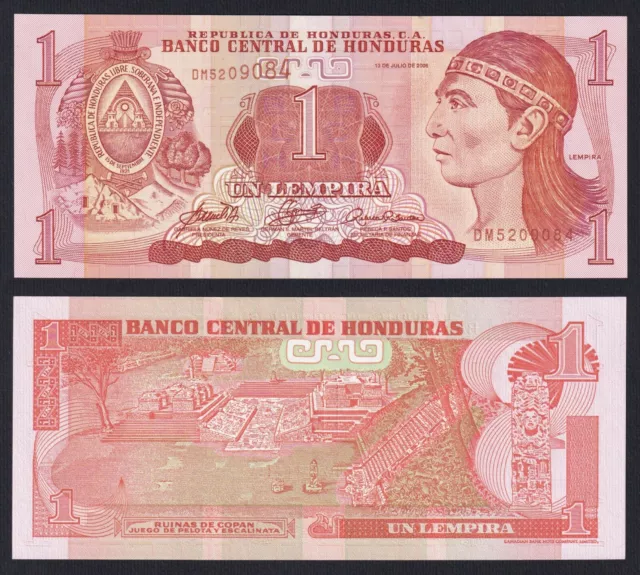 2003 P 84c FDS / UNC C-08 Honduras 1 Lempira Ticket