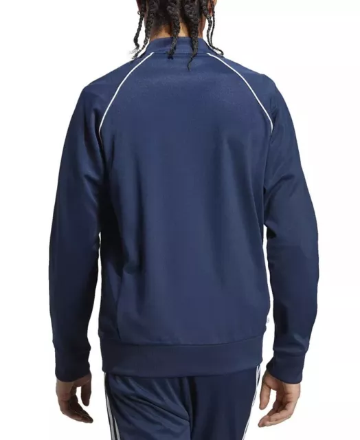 Adidas Mens Adicolor Classics Superstar Full Zip Track Jacket Small Navy Blue 2