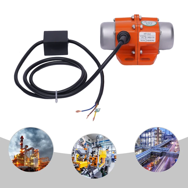 Produktbild von TONFEION Vibrationsmotor 100W – 220V, 3000 U/min, IP65, Verstellbarer Exzenter – Für Siebe, Rüttelrinnen & Beton