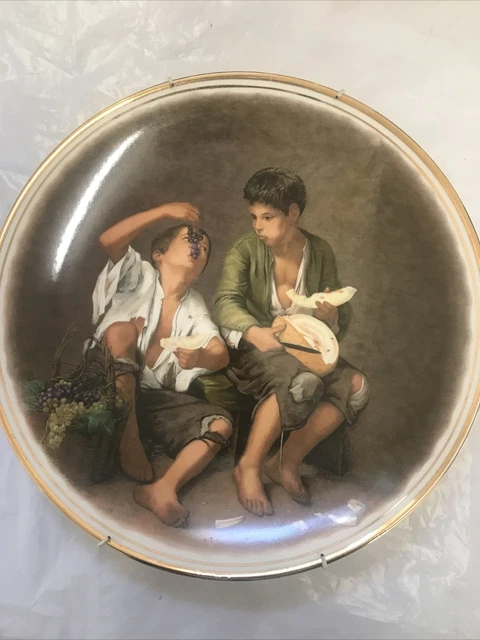 THE BEGGAR BOYS PLATE BY BARTOLOME ESTEBAN MURILLO DECORATIVE GRAPES ...