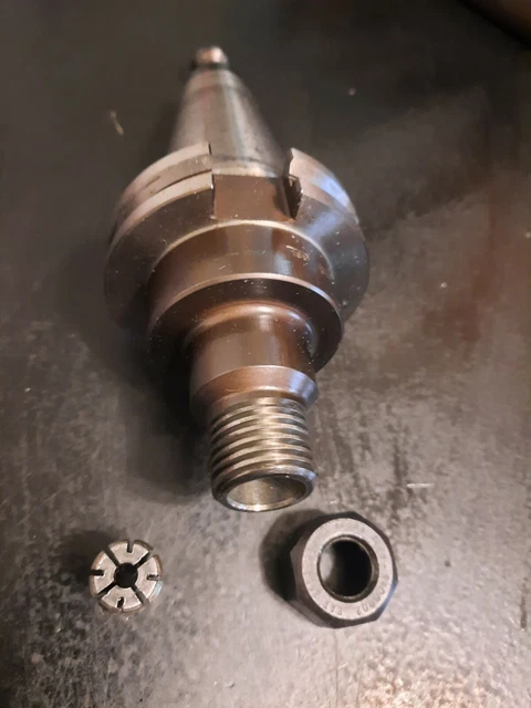 Tsd Universal Acura Flex 3/8" Series Collet Chuck Cat40 Shank 3" Proj +  Collet