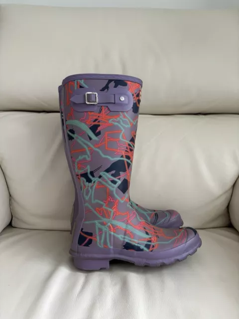 MARY POPPINS DISNEY Size 5 Wellington Hunter Boots Pink Limited Edition 50.00 PicClick UK