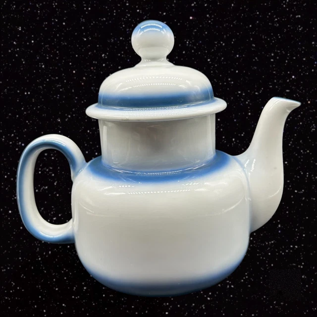 Arzberg Hutschenreuther Gruppe Germany Teapot Coffee Pot Porcelain Blue White