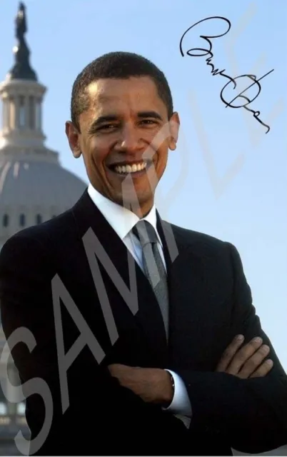 Photo Barack Obama Autographe Signed 10 x 15 cm BO
