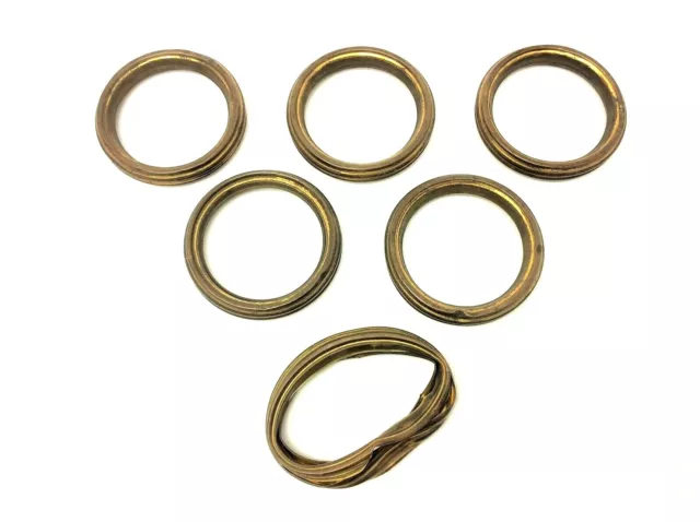 Antique Old Brass Metal Curtain Rings Round Circle Hardware Parts