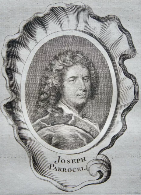 PARROCEL JOSEPH (1646-1704) PORTRAIT GRAVURE DE 1745 , né à BRIGNOLES PEINTRE