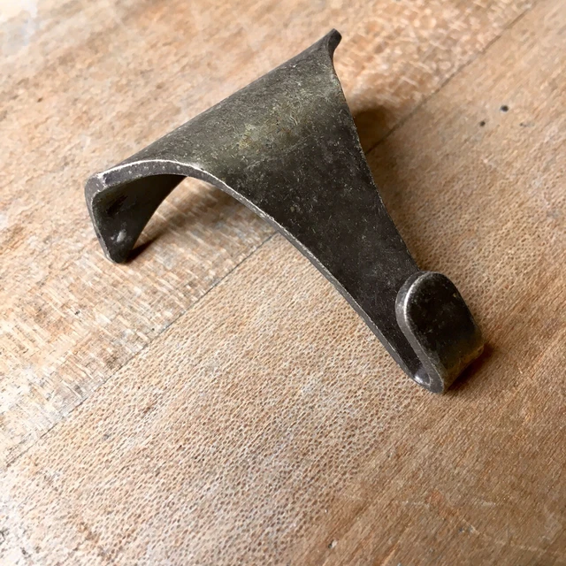 Vintage Brass Picture Rail Hook Antique Old Reclaimed