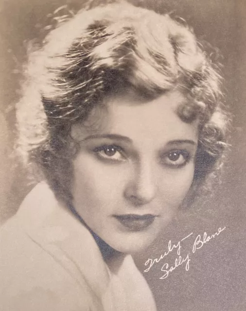 SALLY BLANE Vintage 1930s Silent Film Actress ORIGINAL 8x10 MOVIE STAR FAN PHOTO