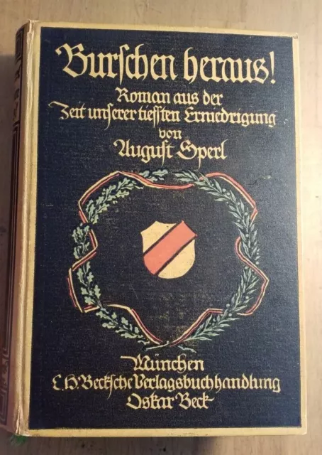 August Sperl Burschen heraus 1914 Studentika Burschenschaft Bubenruthia Erlangen