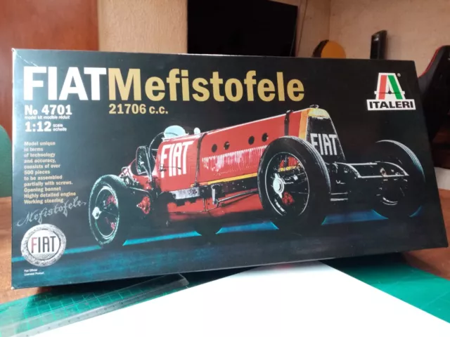 Maquette Voiture Fiat Mefistofele 21706 Cc. Italeri 4701 1/12ème