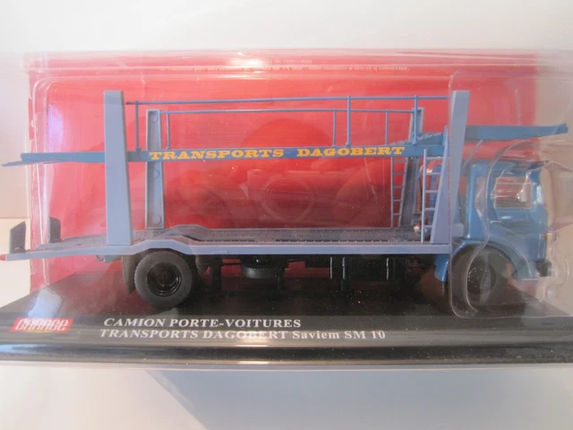 Semi remorque Porte Voitures SAVIEM SM10 - Transport DAGOBERT - 1/43ème