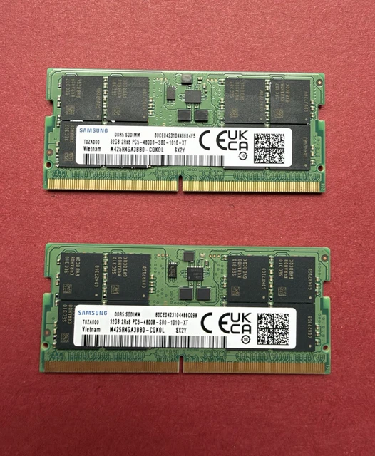 SAMSUNG 64GB (2×32GB) DDR5‑4800 SODIMM Laptop Memory $701.10