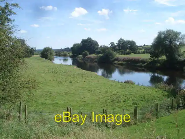Photo 6x4 River Wye near the Weir Garden Canon Bridge Viewed eastwards an c2007