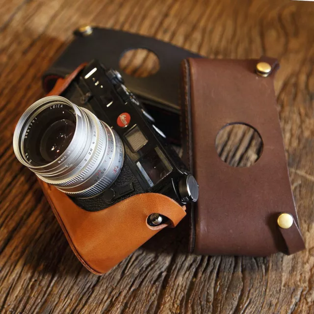 Cam-in Genuine Leather Half Case Cover fr Leica M2 M3 M4 M4P M6 M7 M7P MP Camera