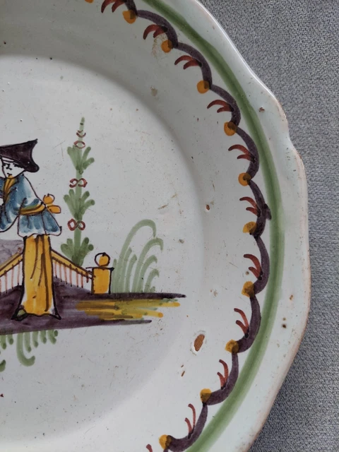 ASSIETTE FAIENCE NEVERS 18eme 3