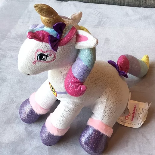 JoJo Siwa Plush Unicorn Pillow Buddy Sparkly Stuffed Animal Toy 10” Nickelodeon