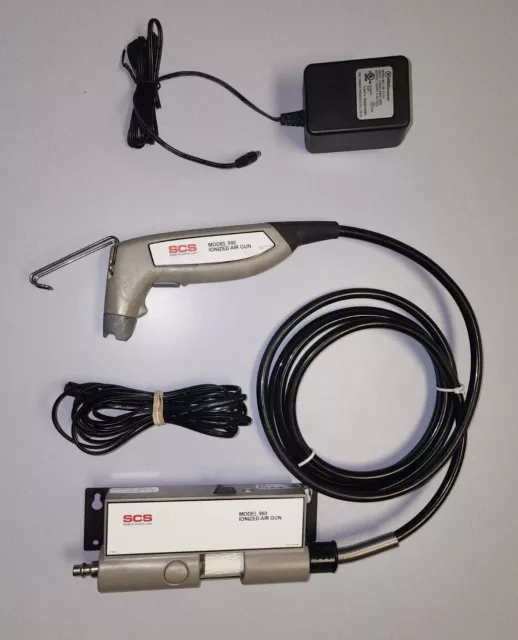 SCS Model 980 Ionized Air Gun w/Power Adaper - Used