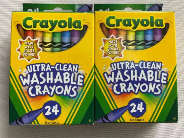 Crayola 24 Pack Ultra Clean Washable Crayons Color Max-USA